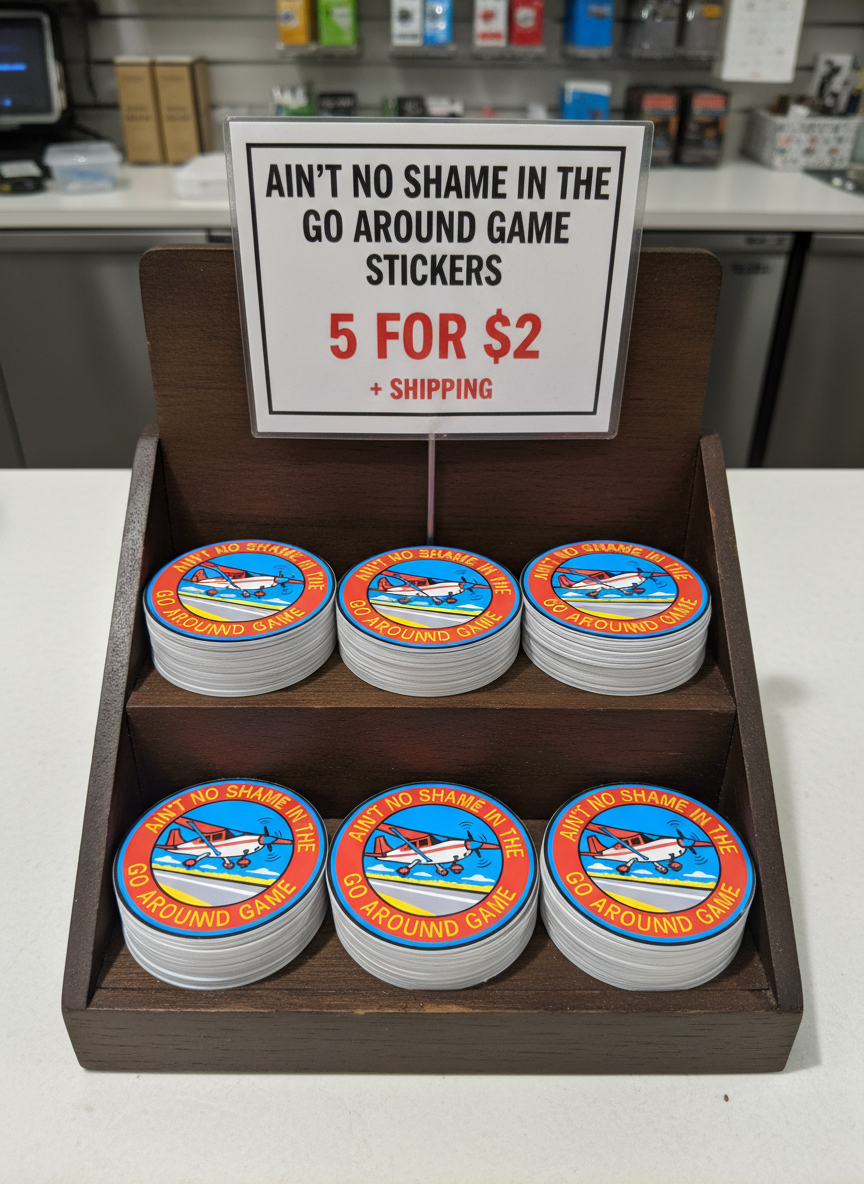 Ain’t No Shame in the Go‑Around Game – 3” Die‑Cut Sticker (Special Request Edition)